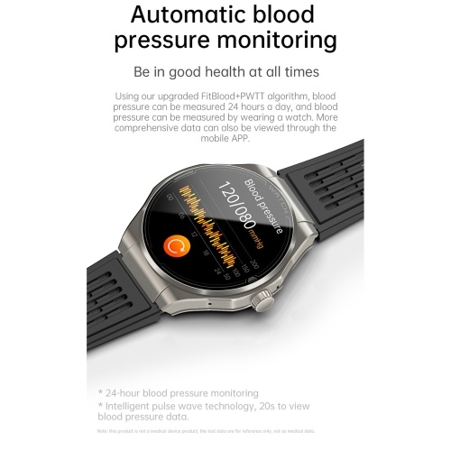 1.43-inch AMOLED Screen Smartwatch BT Talk/Non-invasive Glucose/Uric Acid/Lipids/Blood Pressure/ECG/Built-in 295mAh Li-ion Battery 