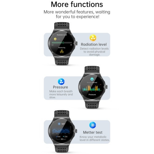 1.43-inch AMOLED Screen Smartwatch BT Talk/Non-invasive Glucose/Uric Acid/Lipids/Blood Pressure/ECG/Built-in 295mAh Li-ion Battery 