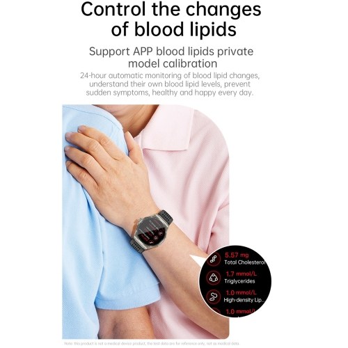 1.43-inch AMOLED Screen Smartwatch BT Talk/Non-invasive Glucose/Uric Acid/Lipids/Blood Pressure/ECG/Built-in 295mAh Li-ion Battery 