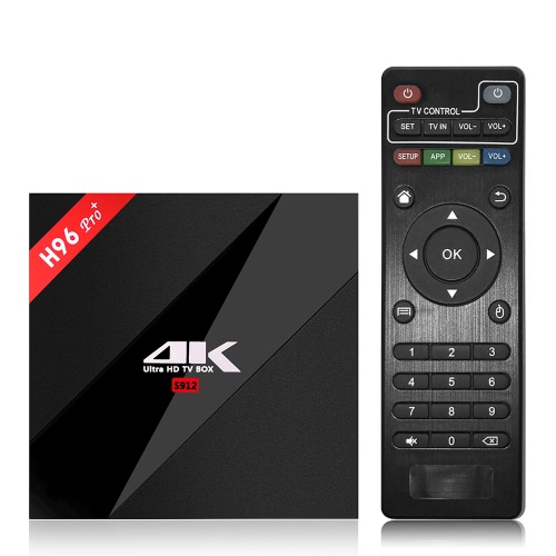 

H96 Pro + Smart Android 7.1 TV Box KODI 17.3 S912 3GB / 32GB EU Plug