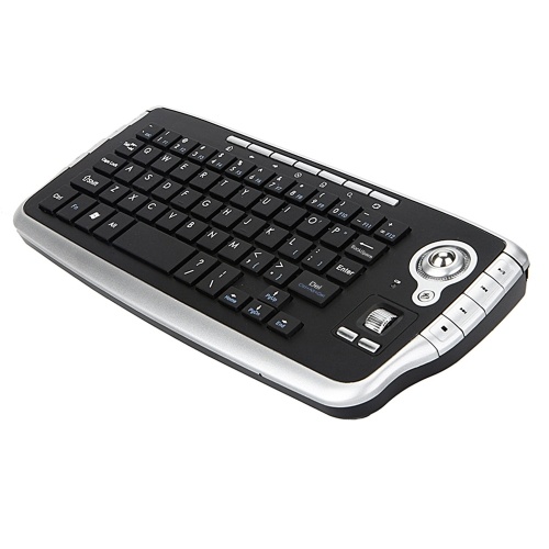 

E30 2.4GHz Wireless Keyboard with Trackball Mouse Scroll Wheel Remote Control