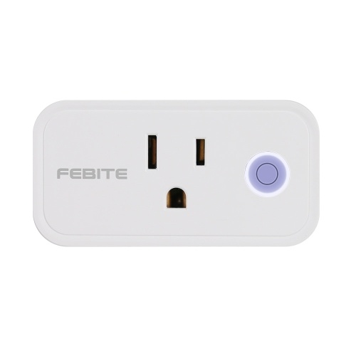 FEBITE FBU1 Smart WiFi Buchse Geeignet für Alexa Google Home US-Stecker