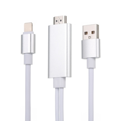 

M USB to HDMI HDTV AV Cable Adapter for i-Phone 7/7/Plus/6S/6/Plus/5S/5 Charging Adapter Cable