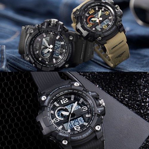 xiaomi twentyseventeen outdoor electronic sport watch dial dual time display