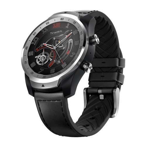 

mobvoi TicWatch PRO Smart Watch Outdoor Sports Smartwatch Heart-rate Monitor IP68 Waterproof Dustproof Built-in GPS Smart Fitness Tracking Steps Counter NFC Payment Wear OS by Google