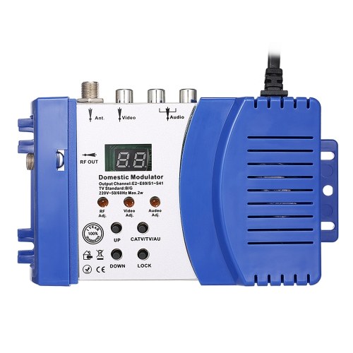 M66 RF Modulator Audio Video TV Converter Signal Amplifier