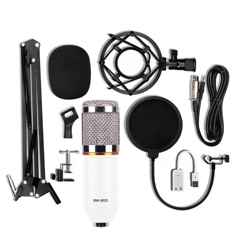 

BM-800 Condenser Microphone USB Sound Card Mount Stand Set