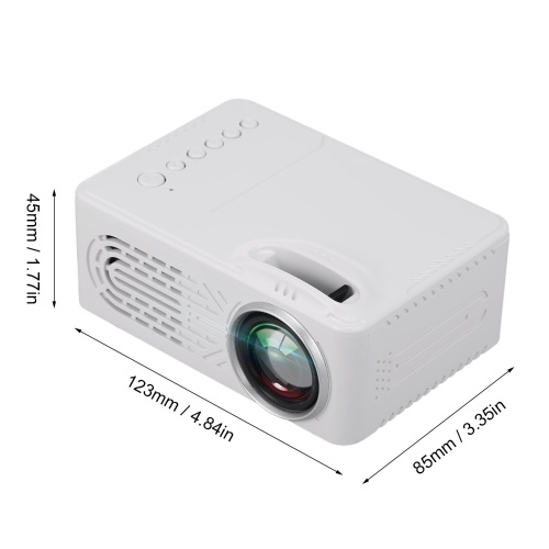 

LED Projector 400 Lumens Mini Portable Video Projector