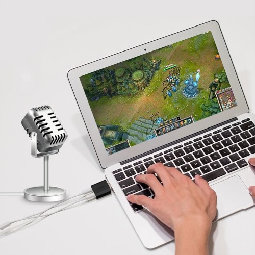 

USB External Sound Card 7.1 USB To 3.5mm Earphone Mic Adapter Soundcard Mic headphone Jack Stereo Headset Driver-free for PC Laptop