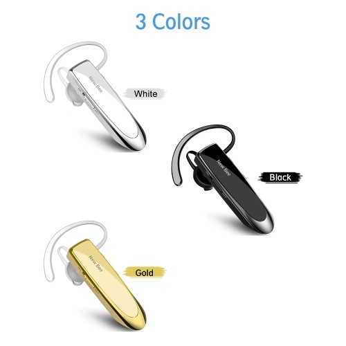 NEW BEE Single Wireless Bluetooth Headset Earphone Noise Cancelling Mic Sports Headphone Hands-Free Earbuds 24 Hrs Driving 60 Days Standby Time for Office Travel Driving 