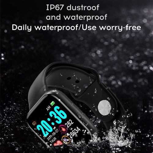 Y68 1.3in Intelligent Watches Heart Rate Monitoring Watch Sports Watches Wristband Waterproof Smartwatch