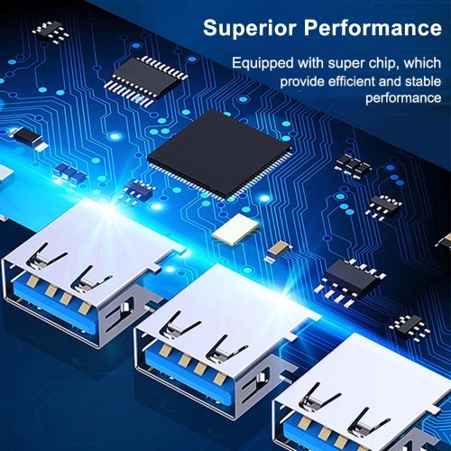 

USB Hub 4-Port USB 3.0/2.0 Data Hub Adapter Portable USB Hub Extension Cable Splitter 4 Ports for Phone Computer Pad High Speed Cable Splitter Aluminum Alloy for Laptop PC