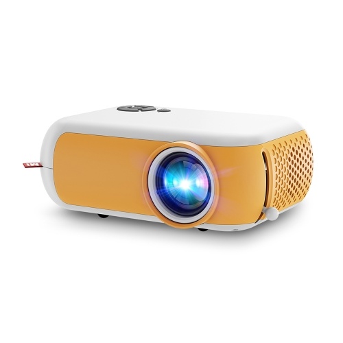 

TransJee A10 Mini LCD LED Projector 1080P Home Theater with HD IN AV USB TF Card Slot 3.5mm Audio Output Remote Controller