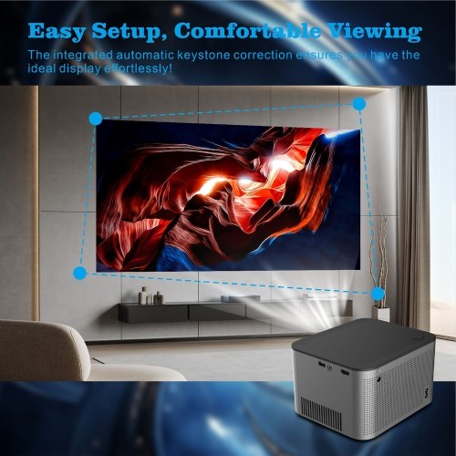 FHD 1080P 350 Lumen 4K Projector Business Office Dormitory Available Support Automatic Correction Silent Cooling System BT Speaker Mode 