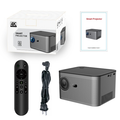 FHD 1080P 350 Lumen 4K Projector Business Office Dormitory Available Support Automatic Correction Silent Cooling System BT Speaker Mode 