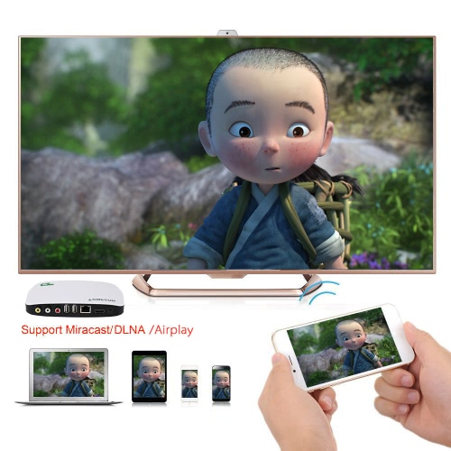 

Смарт Android TV Box андроид 4.4 RK3128t четырехъядерный ARM Cortex A7 1,3 ГГц 512M / 8G 1080P мини-ПК H.265 XBMC DLNA Miracast Ai