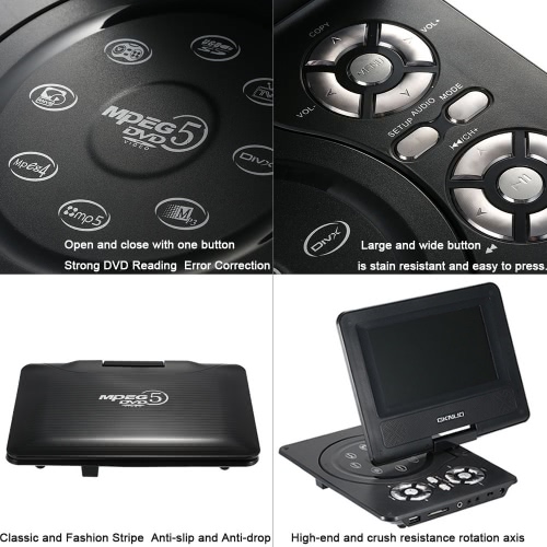 

Оригинальные GKNUO ADW730 7-дюймовый плеер DVD Portatil 16:9 TFT поддерживает SD/USB/AV для геймпада TV DVD/CD/MP3 ЕС плагин