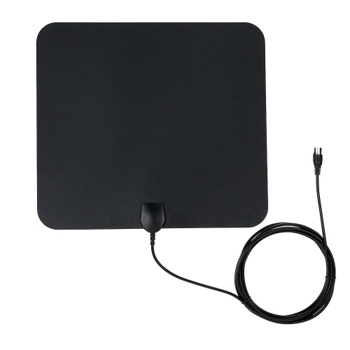 Flat HD TV Amplified Digital Indoor Antenna High Gain HDTV 50 Miles Range