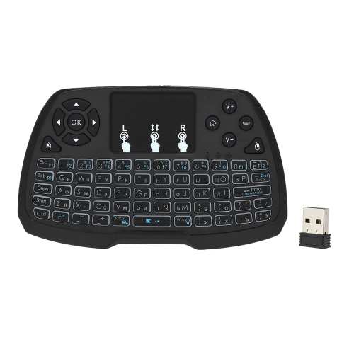 Russian Version 4 Colors Backlit 2.4GHz Wireless Keyboard