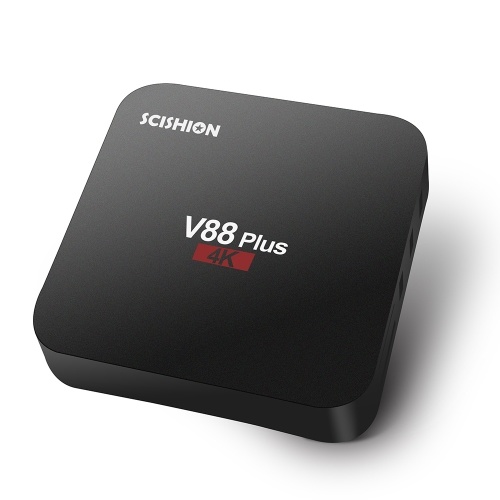 SCISHION V88 Plus Smart Android 8.1 TV Box RK3229 4K VP9 H.265 HDR10 USB3.0 2GB / 16GB KODI Miracast DLNA WiFi LAN HD Reproductor de medios HD Conector de la UE Enchufe