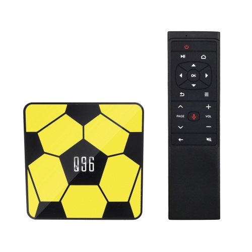 

Q96 Smart Android 9.0 TV Box RK3229 Четырехъядерный UHD 4K Медиаплеер 2 ГБ / 16 ГБ 2.4 Г Wi-Fi H.265 VP9 HDR10 Видеоплеер Голосовой пульт дистанционного управления