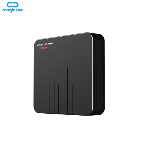 

Magicsee N5 Max Smart Android 9.0 TV Box S905X2 4K HDR 4 ГБ / 32 ГБ 2,4 ГБ и 5 Г Wi-Fi и 1000 М LAN DLNA HD медиаплеер