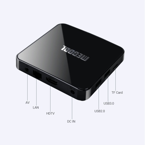 

MECOOL KM3 RARE Smart Android 9.0 TV Box UHD 4K Media Player Amlogic S905X2 4GB / 128GB Voice Remote Control Google Certificated 2.4G / 5G WiFi BT4.0 Colorful Breathing Lights