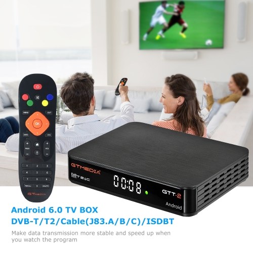 

GTMEDIA GTT-2 Android 6.0 TV BOX DVB-T/T2 Set-top Box