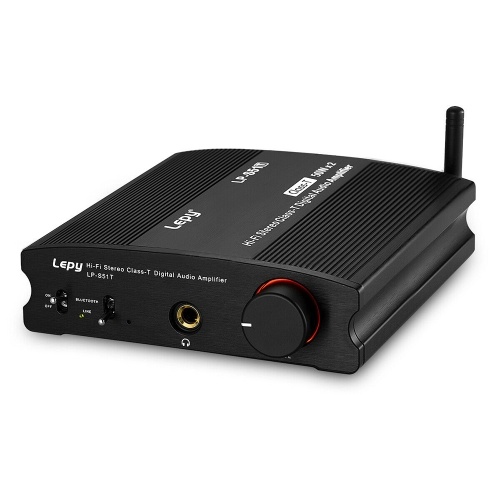 Lepy HiFi Stereo Bluetooth4.2 Clase T Amplificador de audio digital Amplificador de potencia Mini amplificador de audio estéreo para el hogar 50W * 2 LP-S51T