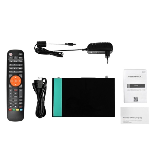 

V8X DVB-S/S2/S2X FTA Digital Signal Receiver Set-top Box Full HD 1080P Remote Control Built-in WiFi H.265 V8 Nova Upgrade