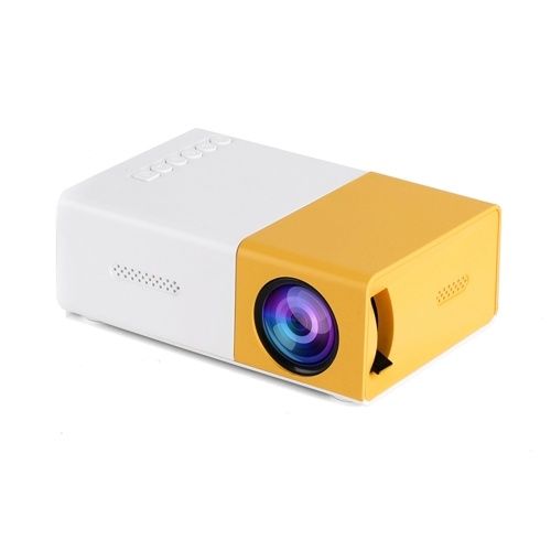 Mini LED Projector Supports 720P / 1080P Portable Video Projector with Built-in Speaker & Remote Control Support HD / AV / USB / Audio 3.5mm Interface for Home Theater Entertainment 