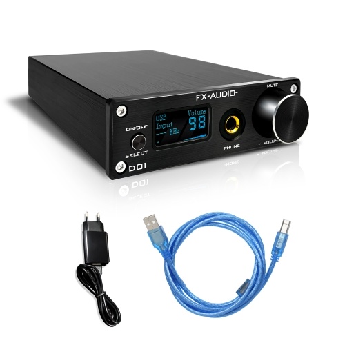 FX-AUDIO D01 DAC AMP BT 5.0 DAC Digital-Analog-Wandler Kopfhörerverstärker Audioverstärker Optisch / PC-USB / Koaxial