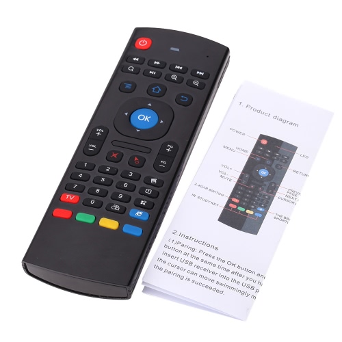 

MX3 Portable 2.4G Wireless Remote Control Keyboard Controller Air Mouse