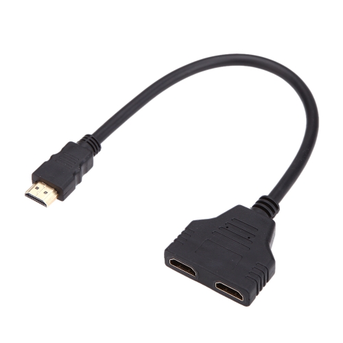 Andoer 1080P HD Mâle à 2 Femme Port 1 En 2 Out Splitter Câble Adaptateur  Convertisseur