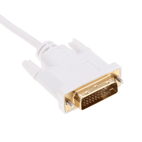 

6Ft / 1.8m Mini Display Port DP (Male) to DVI-D (Male) Converter Adapter Cable for MacBook MacBook Pro MacBook Air