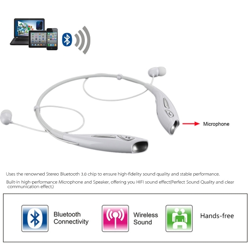 

Best-selling TF-790 Bluetooth Stereo Headset Neck-strap & In-ear Sweat-proof Wireless Bluetooth 3.0 + EDR Stereo Earphone Support