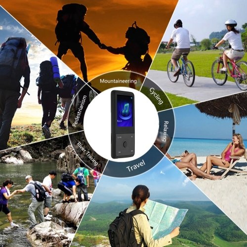 

Second Hand HOTT MU1036 2015 Bluetooth MP3 Player 8GB 1.8 Inch Screen Sports MP3 Player High Quality Lossless Recorder FM E-Book Clock