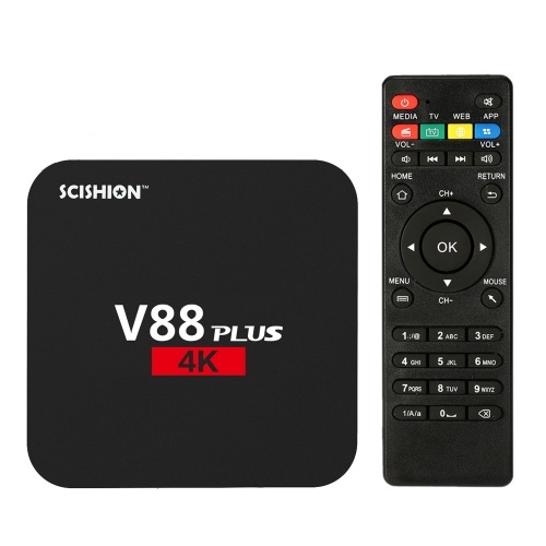 

Секонд хенд V88 Plus Smart Android 6.0 ТВ-бокс RK3229 Четырехъядерный UHD 4K 2G / 8G Мини-ПК WiFi H.265 Медиа-плеер США Plug
