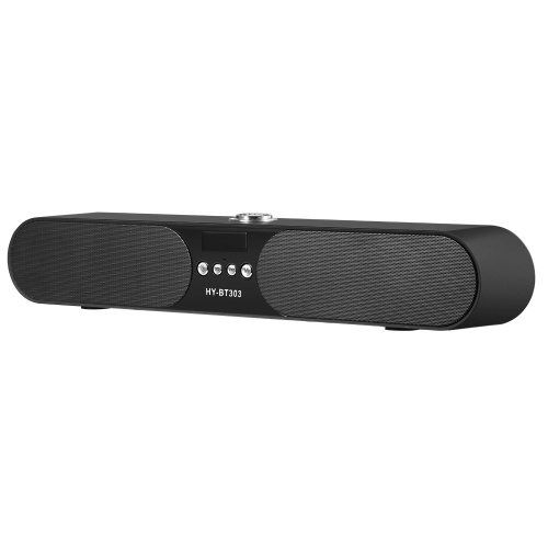 Second Hand Bluetooth Soundbar Stereo Bluetooth Speakers 5W * 2 Home Theater Super Bass Subwoofer Hands-free FM Radio AUX IN TF Card Music Play for TV PC Tablets Smart Phones