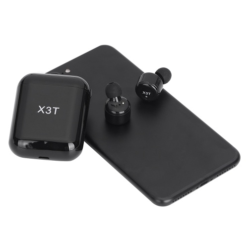 

Second Hand X3T TWS True Беспроводной Bluetooth 4.2 Наушники в ухе Стереофоническая гарнитура Музыка Наушники Бесшумная поддержка Многоточечное соединение Сенсорное управление с микрофоном 700 мАч Чрезвычайный блок питания Черный