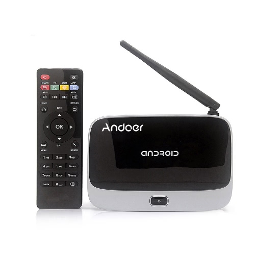 CS918 Android 4,4 TV Box lettore RK3188T Quad Core da 2GB / 8GB WiFi 1080p con telecomando U.S. Plug