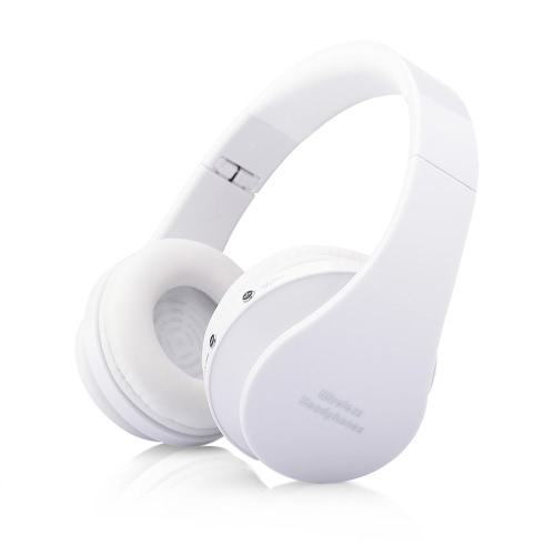 

Foldable Wireless Bluetooth Stereo Headset Handsfree Mic for iPhone PC White