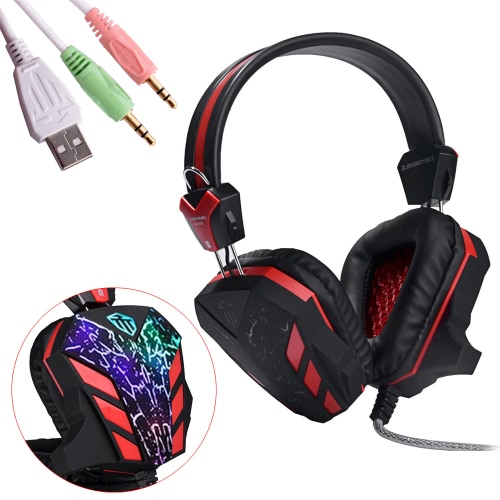 

High-Quality CD-618 Professional Gaming Headphone Earphones & Headphones with Microphone Noise Canceling Breathing LED Light for