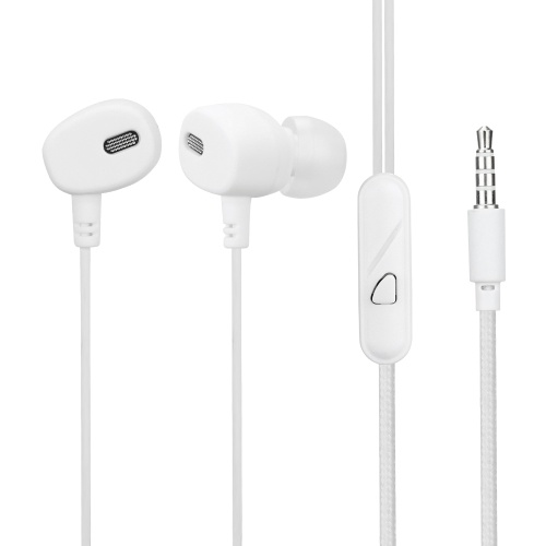 

3.5mm Wired Headphone In-Ear Headset Stereo Music Earbuds Metal Earphone Hands-free with Microphone In-line Control for Smartphones Tablet PC Laptop