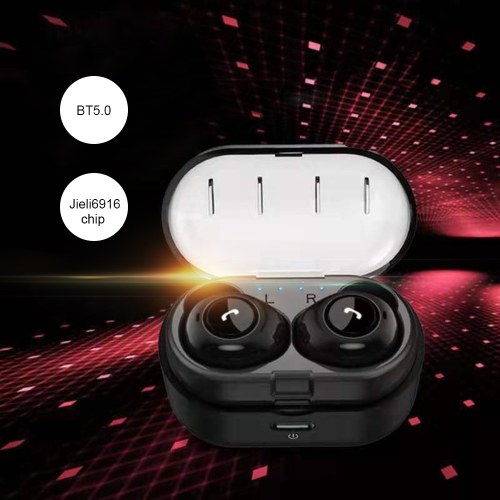 

cp7 Bluetooth 5.0 TWS Earbuds True Wireless Headphones with Dual Mic In-ear Stereo Earphones Twins Sports Headset Charging Box