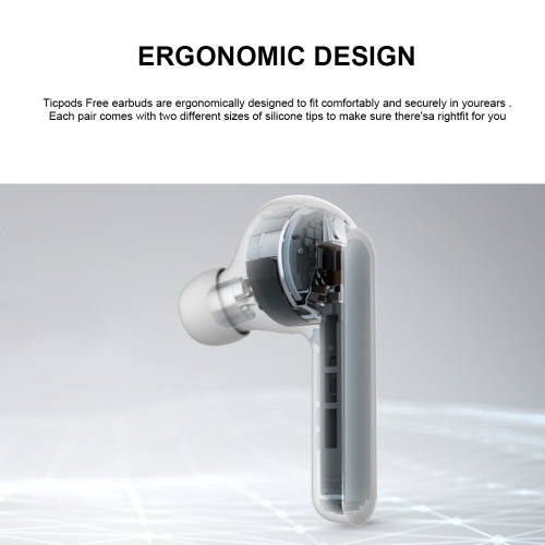 

TicPods Free True Wireless Earbuds TWS Headphones Wireless Bluetooth Earphone In-ear Voice Assistant Touch Control Noise Isolation IPX5 Waterproof with Mic Charging Box