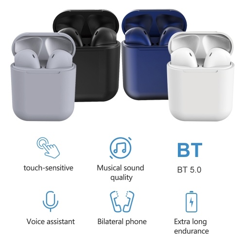 

Inpods 12 TWS Stereo Wireless Headphones HD Mini Smart Bluetooth 5.0+EDR In-Ear Headset