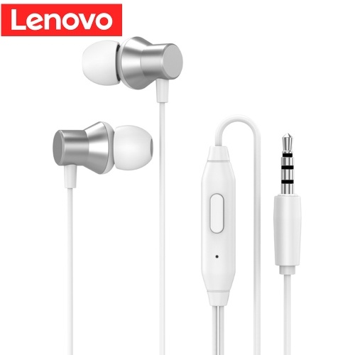 Lenovo HF130 fones de ouvido fone de ouvido com fio fone de ouvido jack de 3,5 mm para smartphone mp3