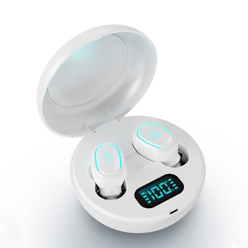 

True Wireless Headphones Bluetooth 5.0 Mini TWS Earbuds Sweatproof Sport Headset In-ear Earphones with Mic Charging Case Battery Digital Display