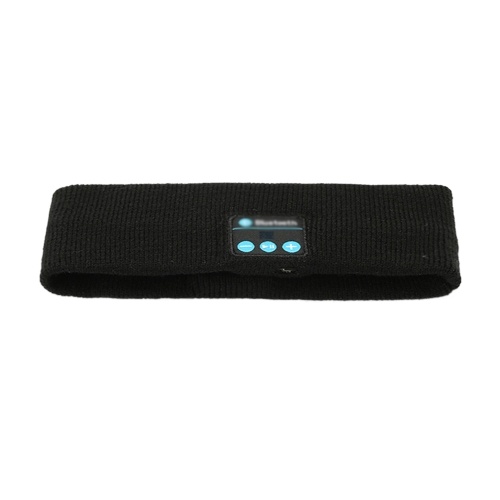 

BT5.0 Connected Music Knitted Headband Headwear Headphone One-click Answering Phone Call/ Volume Adjustment/ Built-in Microphone 200mAh High Capacity Rechargeable Cell for Adult Outdoor Sport Foldable Portable Present Gift